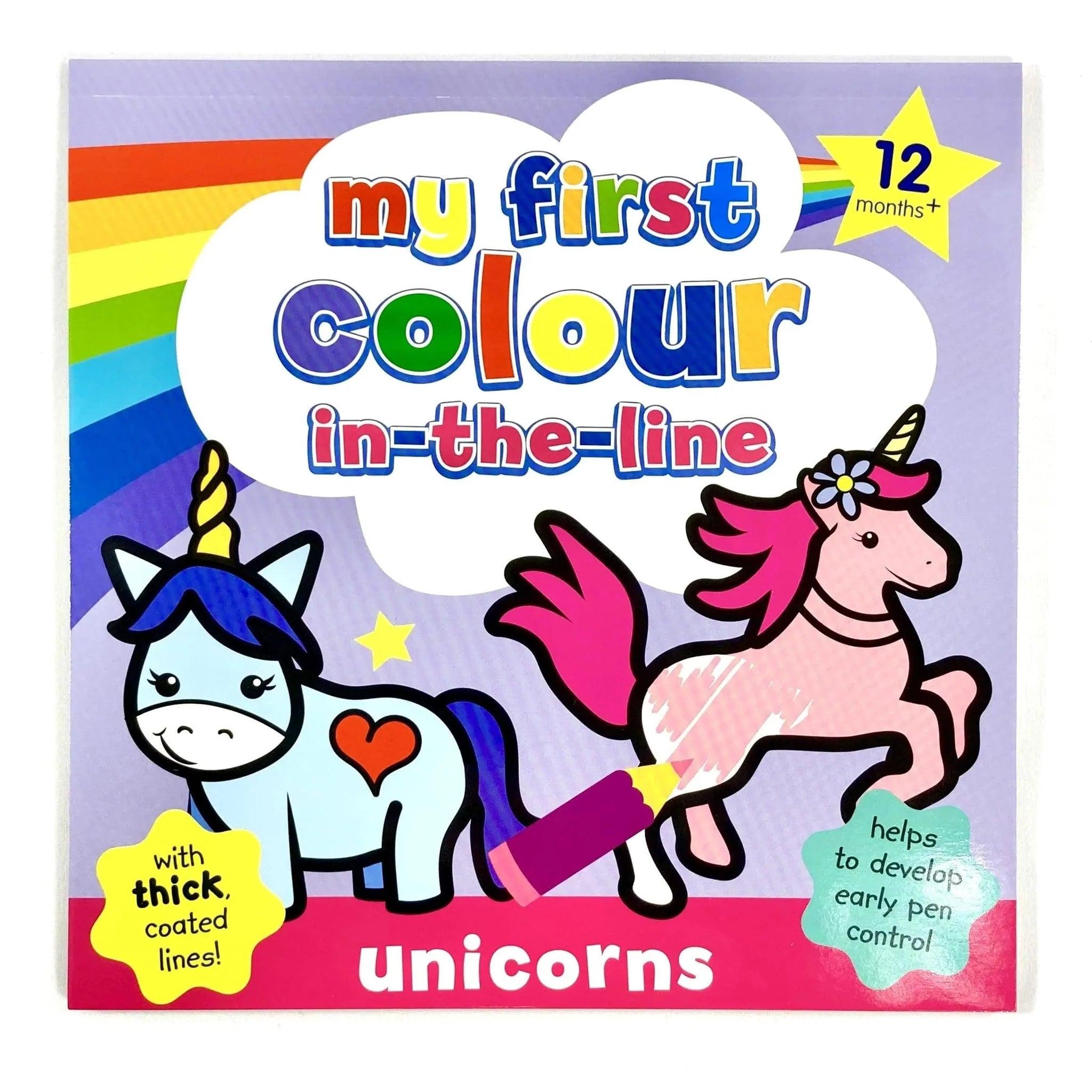 My 1st Colour In The Line-Unicorns - PoundToys